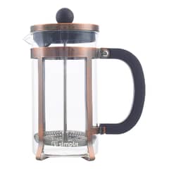 SIMPLIT - Cafetera Prensa Francesa Vidrio Cobre 600 ml
