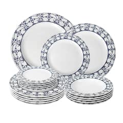 DANNY HOME - Juego de Vajillas Porcelana Estilo Nórdico 18 Piezas