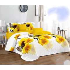 GENERICO - CUBRECAMA DE VERANO TELA QUILTS GIRASOL 2PLAZA meipulis