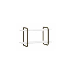 OH MI HOGAR - Repisa Conectiva Blanco Oro Vintage
