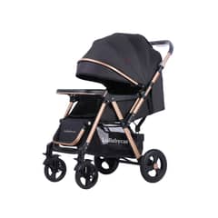 LUBABYCAS - Coche de Paseo Reversible Rubik Negro