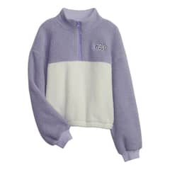 GAP - Polerón Con Medio Cierre Morado