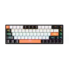 VENUS MIA - Teclado de juego mecánico 68 teclas - Blanco y Amarillo