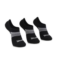 SPALDING - TRIPACK CALCETINES INVISIBLES 40-45 NEGRO