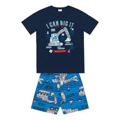 COYOTE KIDS - Pijama azul retroexcavadora fotoluminiscente - Azul