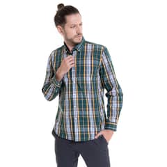 POTROS - Camisa Trevira Fantasía Verde
