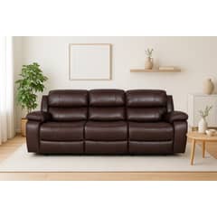 SWEET HOGAR - Sofa berger reclinable 3 cuerpos color brown dark
