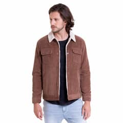 POTROS - Chaqueta Cotelé Con Chiporro Café