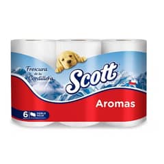 SCOTT - Papel Higiénico Aromas 24 Unidades Doble Hoja