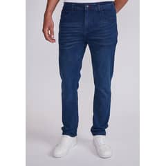 SIOUX - Jeans Hombre Azul Slim Elasticado Desgastado