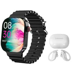LENOVO - Audífonos LP7-Blanco De y Toumi I9 PRO-B Reloj inteligente