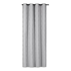 CLEMS CORTINAS - Cortina Tradicional 100% Blackout Geometrica Gris