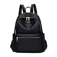 VATYERTY - Mochila minimalista con múltiples cremalleras Negra