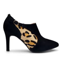 TOFFY CO - Botín Mujer Victoria Negro Animal Print