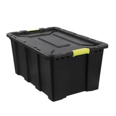 GENERICO - Baul Organizador 100 Litros 75x36x51 cm Negro Avymaq
