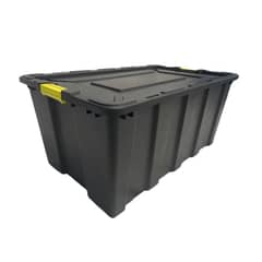 GENERICO - Baul Organizador 150 Litros 91x48x52 cm Negro Avymaq