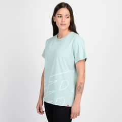 NEW BALANCE - Polera Lifestyle Mujer Verde Agua