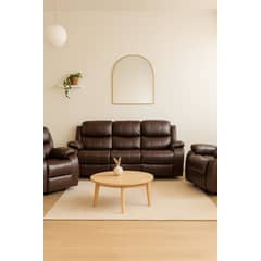 SWEET HOGAR - Pack Berger 3 cuerpos mas 2 sofás de 1 cuerpo ( 3+1+1) brown dark