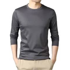 EVERSO - Camiseta para Hombre Cuello Redondo Manga Larga - Sin Polar
