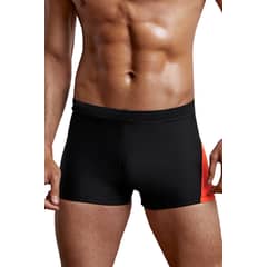GLORIAHOON - Hip Negro Short Traje De Baño Elástico Sexy Hombre