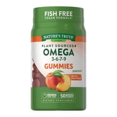 NATURE'S TRUTH - Omega 3 6 7 y 9 Vegano 360mg 50 Gomitas Veganas