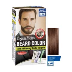 BIGEN - Tinte Permanente Sin Amoníaco de Barba Castaño Oscuro Medio 20gr.