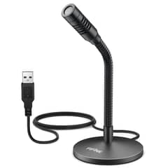 FIFINE - Micrófono USB flexible sobremesa K050
