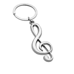 DECO MUSIC - LLavero de Metal con forma de nota Musical