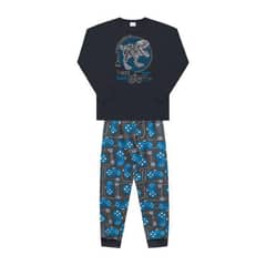 COYOTE KIDS - Pijama azul algodón T-REX fotoluminiscente - Azul