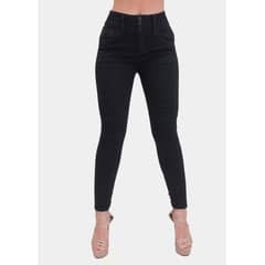 CLUB SALVAJE - Jeans Skinny Negro Push Up