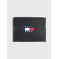 TOMMY HILFIGER - Tarjetero Con Costuras A Contraste Negro