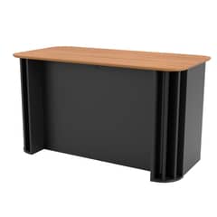 ROCA - Escritorio Brasilia 1 Cajón Negro-Canela