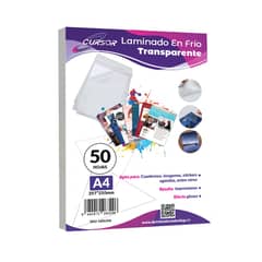 CURSOR - Laminado En Frio Transparente A4 Pack 50