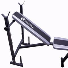 CENTURFIT - Banco Multiposiciones Gym Pecho Bicep 5 En 1 Pesas