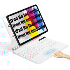 SHARGE - Teclados Bluetooth para iPad Air 13inch(M2)/Pro 12.9inch Blanco ñ