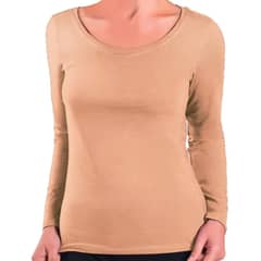GARSIL - Camiseta Manga Larga Primera Capa De Bambú Polera Mujer