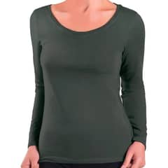 GARSIL - Camiseta Manga Larga Primera Capa De Bambú Polera Mujer