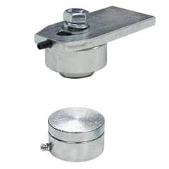 GENERICO - Juego de Quicios Pomel Con Rodamiento 60mm para Portón Batiente 550KG