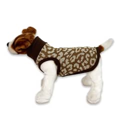 KIMBAPETS - CHALECO PERRO - ANIMAL PRINT CAFÉ BLANCO TALLA M