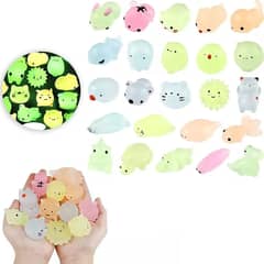 KUANGYE - Paquete De Juguetes Antiestrés Mochi Squishy Luminoso 10pcs