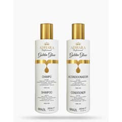 ADHARA PROFESSIONAL - Kit Shampoo + Acondicionador Golden Glow 300 ML