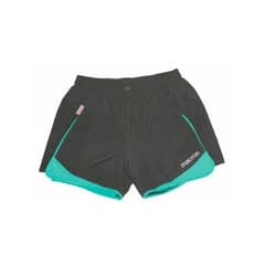 MACRON - Short Con Calza Mujer Gris-Celeste