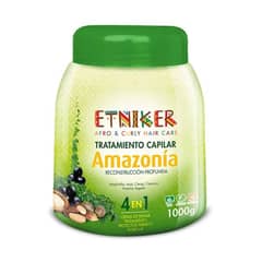 ETNIKER - TRATAMIENTO CAPILAR AFRO AND CURLY AMAZONIA 4 EN 1 DE 1000GR
