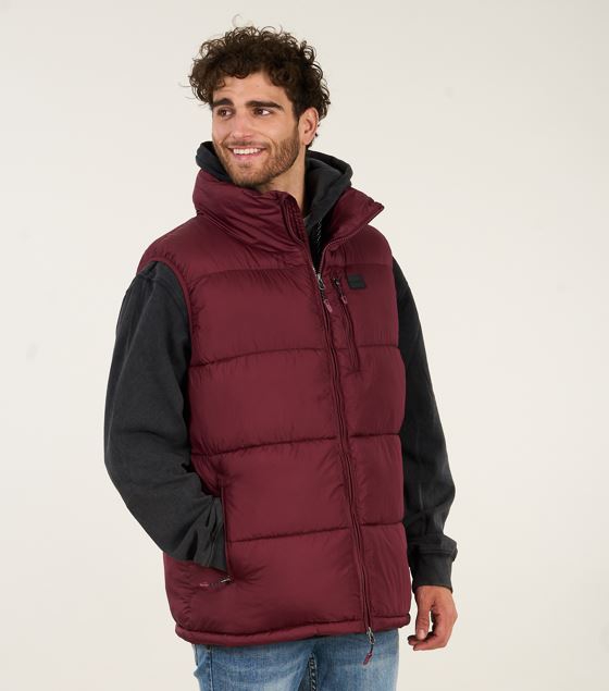 Parka burdeos hombre store