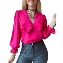 ME MATO TIENDA - Blusa fucsia mujer cuello bobo tienda Me Mato