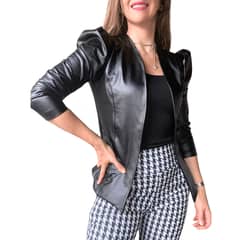 ME MATO TIENDA - Blazer Eco cuero mujer tienda Me Mató