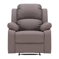 ELEMENT DESIGN - Berger Reclinable con Masajes Y Calefacción Cuero Marrón claro