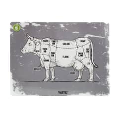 WAYU - Individual Mesa Cocina 40x30cm Cortes Grey Mantel