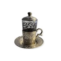 SENA - TAZA TURCA COLOR PLATEADO
