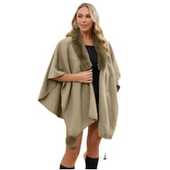 TIOZONEY - Chaqueta Efecto Gamuza Mujer